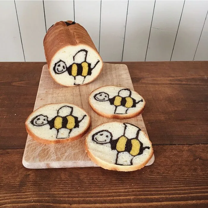 Illustrations Inside Loaves Of Bread
