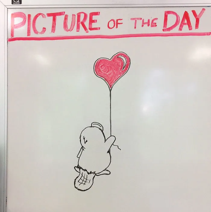 Teacher Draws Awesome Pictures For His Students Every Day (61 Pics)