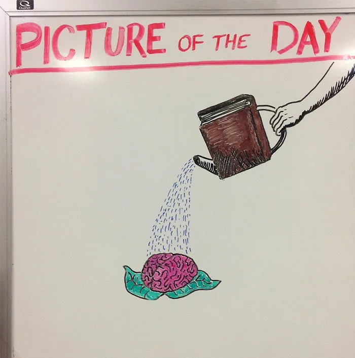 Teacher Draws Awesome Pictures For His Students Every Day (61 Pics)