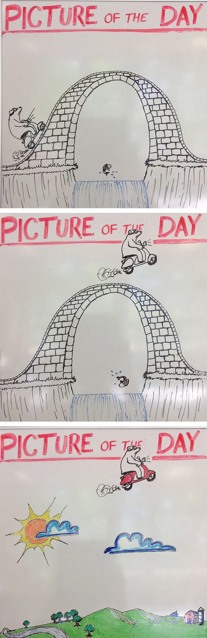 Teacher Draws Awesome Pictures For His Students Every Day (61 Pics)