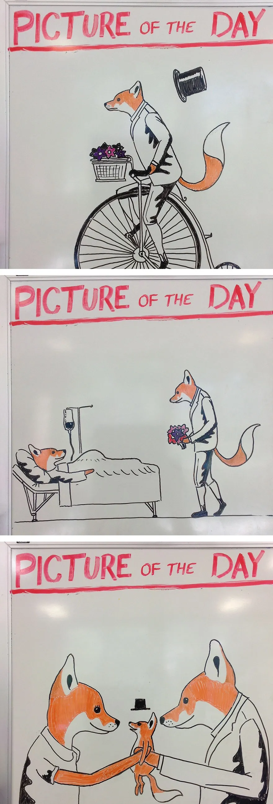 Teacher Draws Awesome Pictures For His Students Every Day (61 Pics)