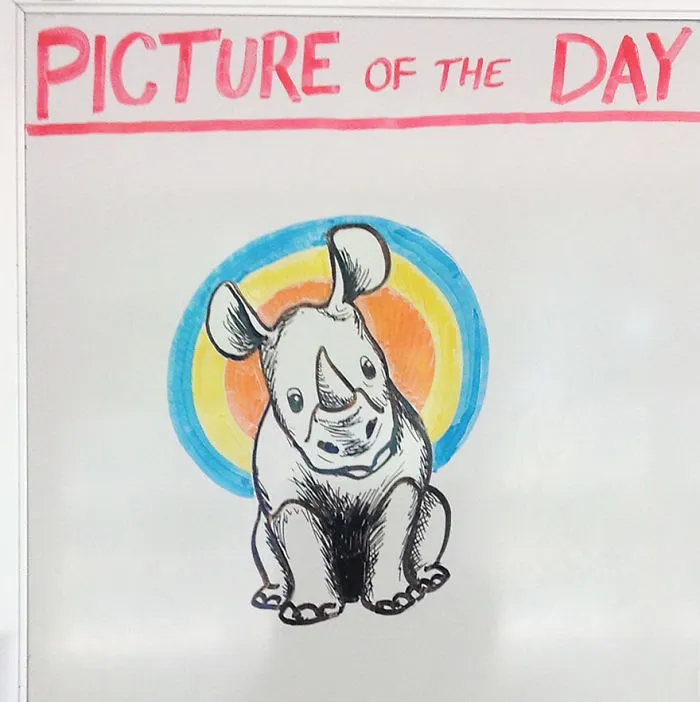 Teacher Draws Awesome Pictures For His Students Every Day (61 Pics)