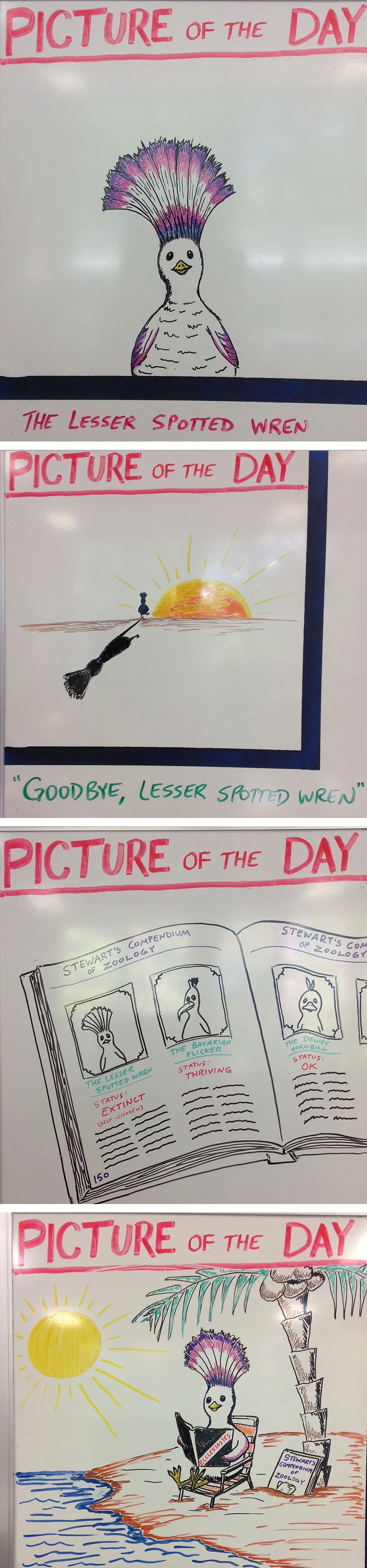 Teacher Draws Awesome Pictures For His Students Every Day (61 Pics)