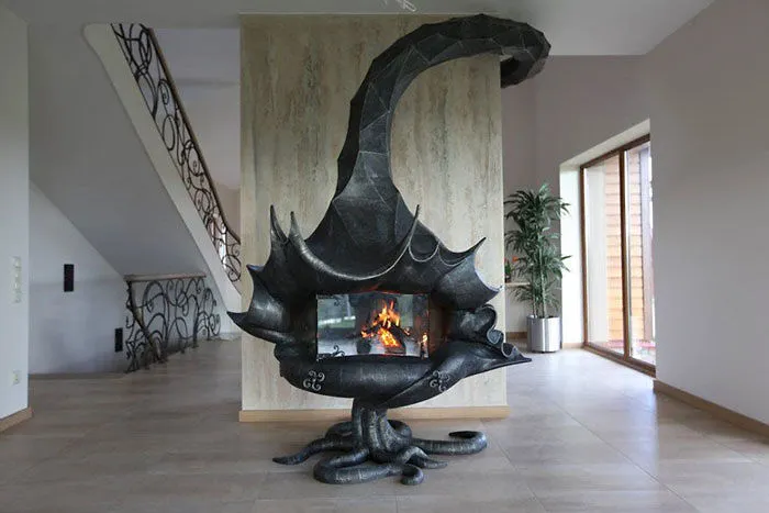 Dragon Fireplace