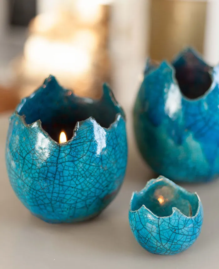 Dragon Egg Shell Candle Holders