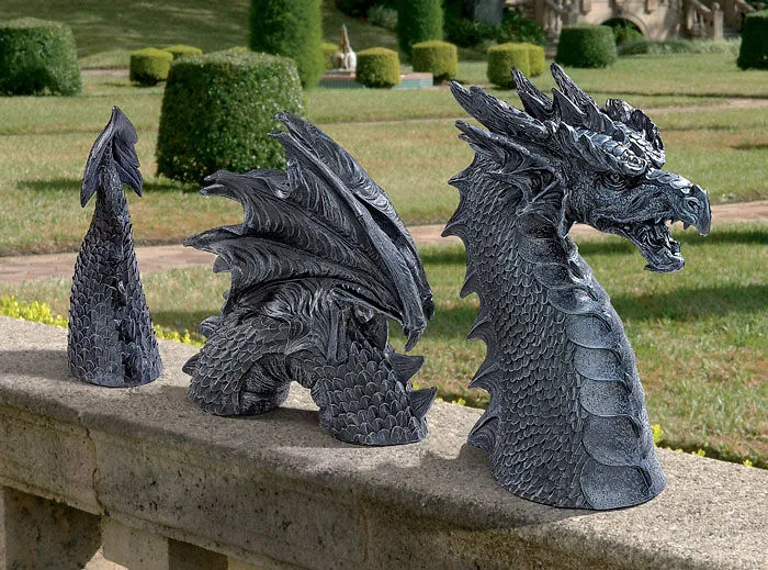 Dragon Of Falkenberg Castle Lawn Statue