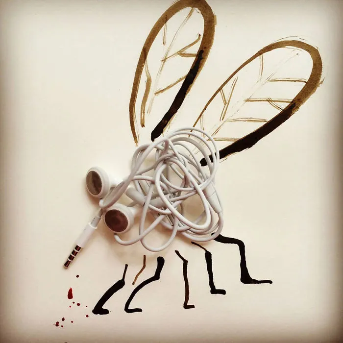 Illustrator Completes His Illustrations With Everyday Objects (61 Pics)