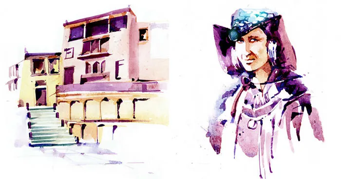 I Painted My Trip To Leh-Ladakh In Watercolor