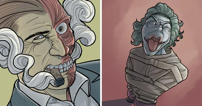 Artist Gives New Lives To Classic Comic Characters