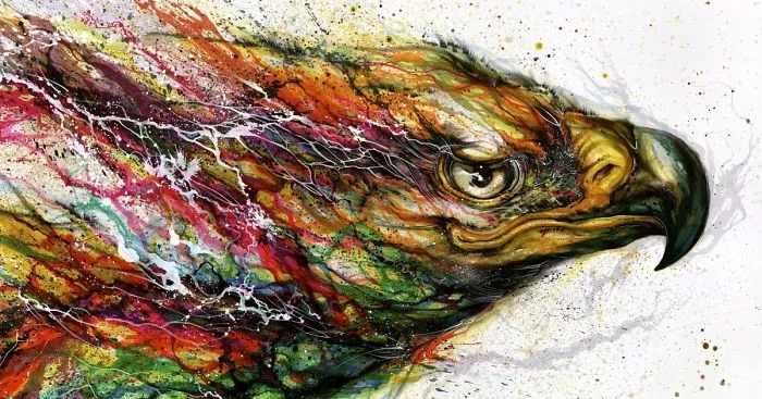 Splattered-Ink Paintings Where I Turn Chaos Into Art