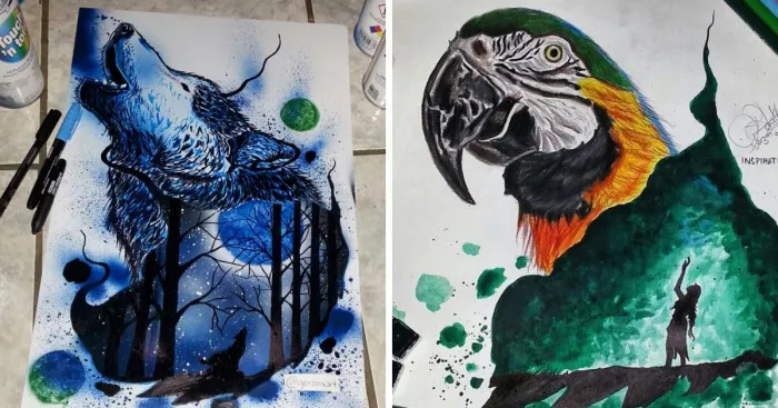 This Belizean Artist Creates Mystical Double Exposure Artwork