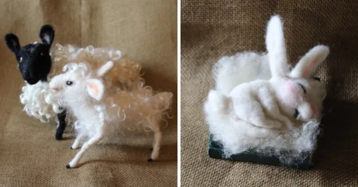 My Hobby Of Needle Felting Animals Lets Me Work While Enjoying Myself