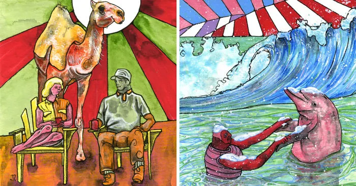 I'm Illustrating The Old Testament In Psychedelic Style