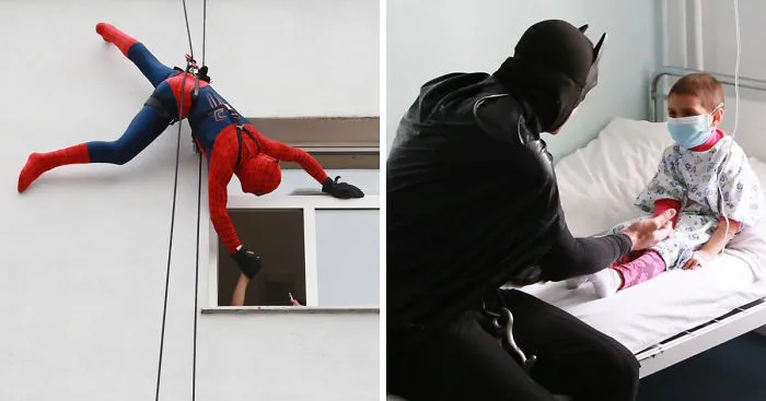 Albanian Police Surprises Hospitalized Children By Dressing As Superheroes