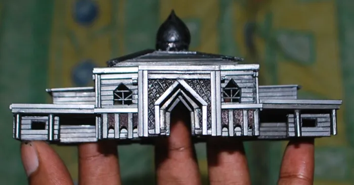 It Took Me 212 Hours To Create A Floating Mosque Out Of Graphite