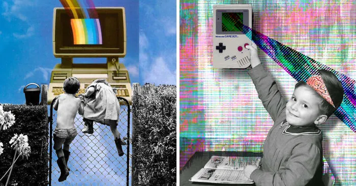My Digital Collages Explain Today's Kids In Modern World