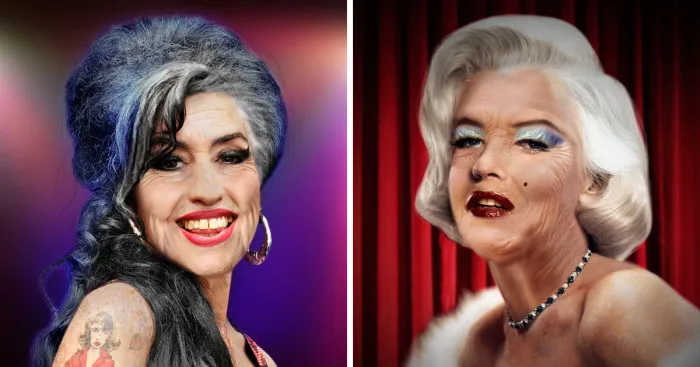 I Made Digital Collages Of Ageing Pop Culture Icons