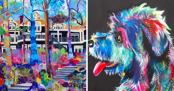 I Interpret Subjects Of My Paintings Using Wild And Expressive Colour
