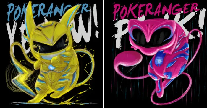 Artist Turns Cute Pokemons Into Badass Power Rangers