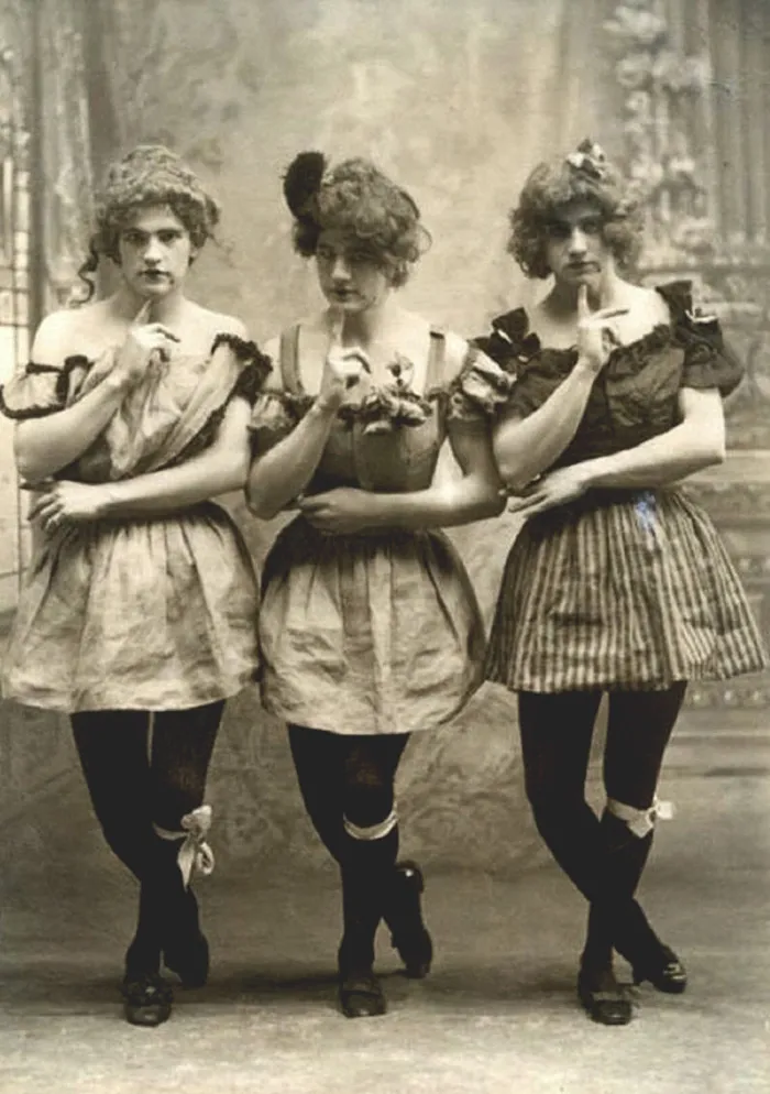 Three Fashionable Young Men At Yale, 1883