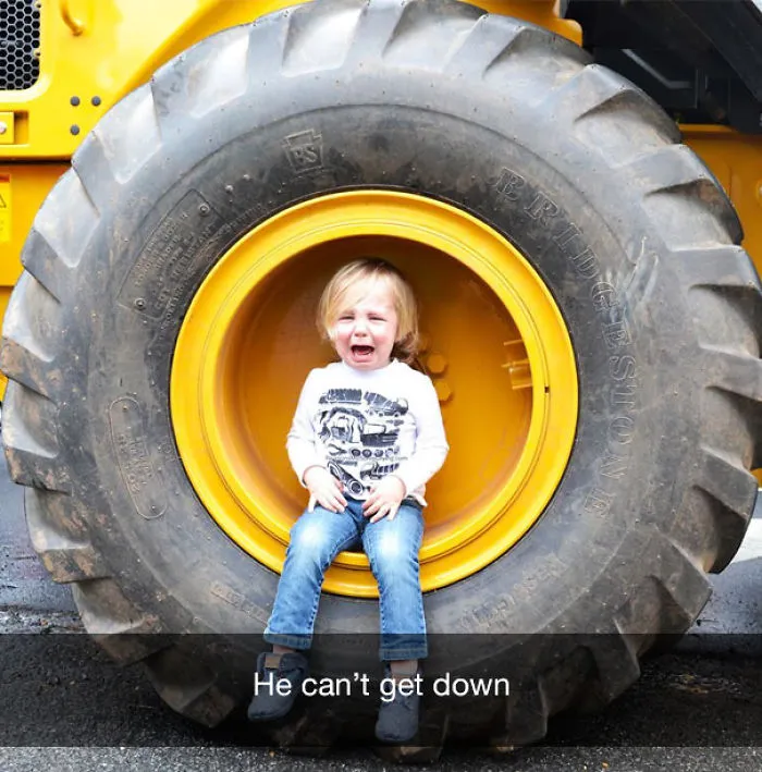 He can’t get down