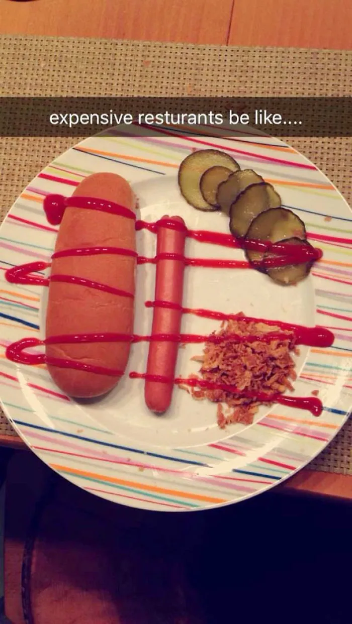 Expensive Restaurants Be Like