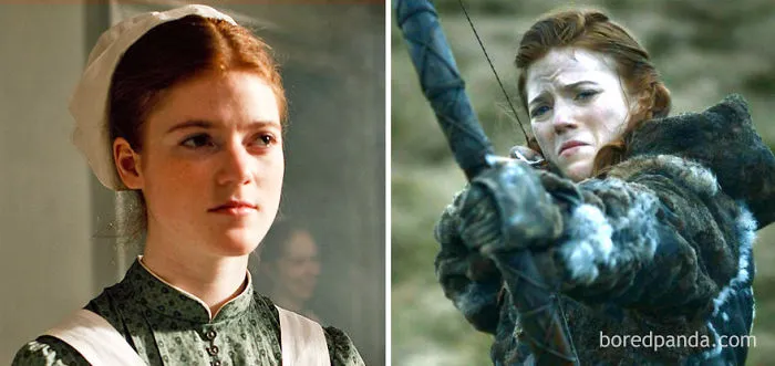 Rose Leslie como Gwen Dawson (Downton Abbey, 2010) y como Ygritte