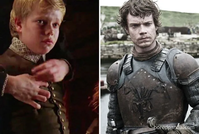 Alfie Allen como hijo de Arundel (Elizabeth, 1998) y como Theon Greyjoy