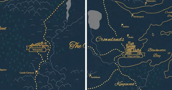 I've Created An Extremely Detailed Map Of The Known Game Of Thrones Lands