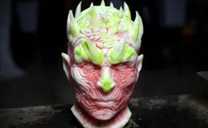 'Game of Thrones' Night King Being Carved Out Of A Watermelon