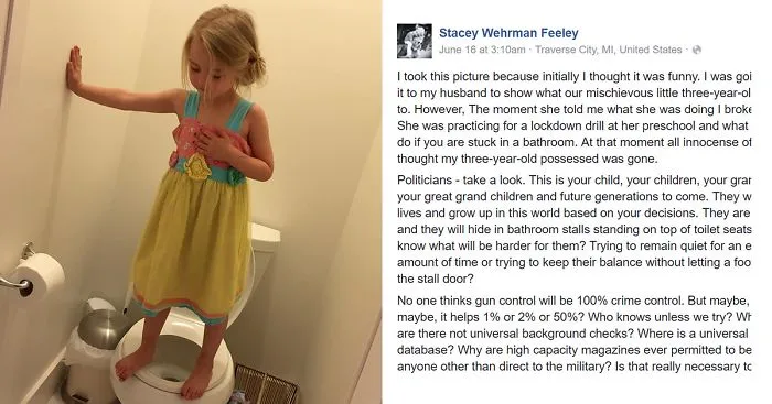 Mom Took What Seemed To Be A Funny Pic Of Her Daughter, But Soon Realized The Sad Reality
