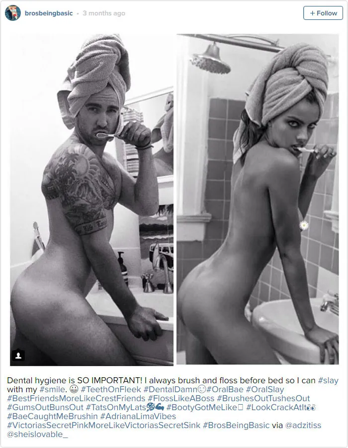 Brushing Your Teeth While Naked