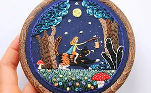 I Stitch My Illustrations Into Quirky Hoop Art And Accessories