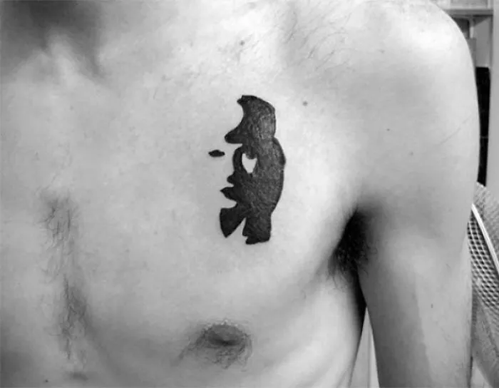 Optical Illusion Tattoo Where You Can See Two Things At Once