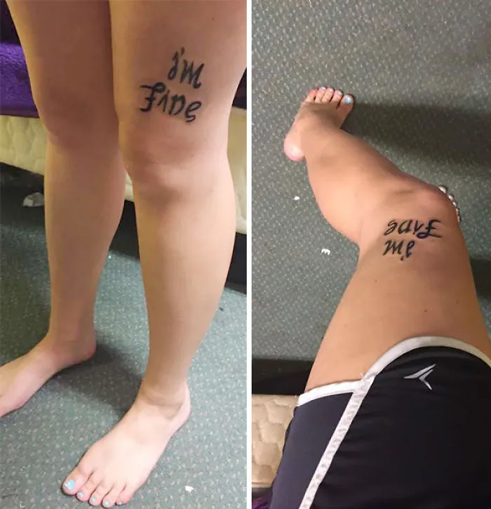 Ambigram Tattoo With A Powerful Message