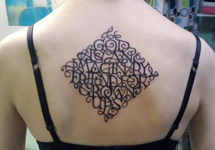 Hidden Message Tattoo