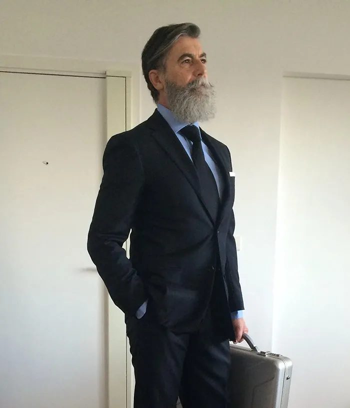60-Year-Old Man Becomes A Fashion Model After Growing A Beard (23 Pics)