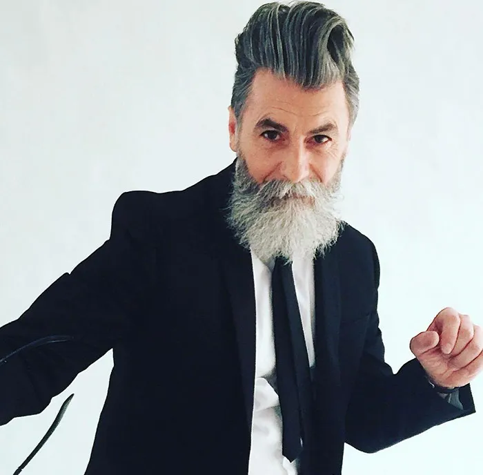 60-Year-Old Man Becomes A Fashion Model After Growing A Beard (23 Pics)
