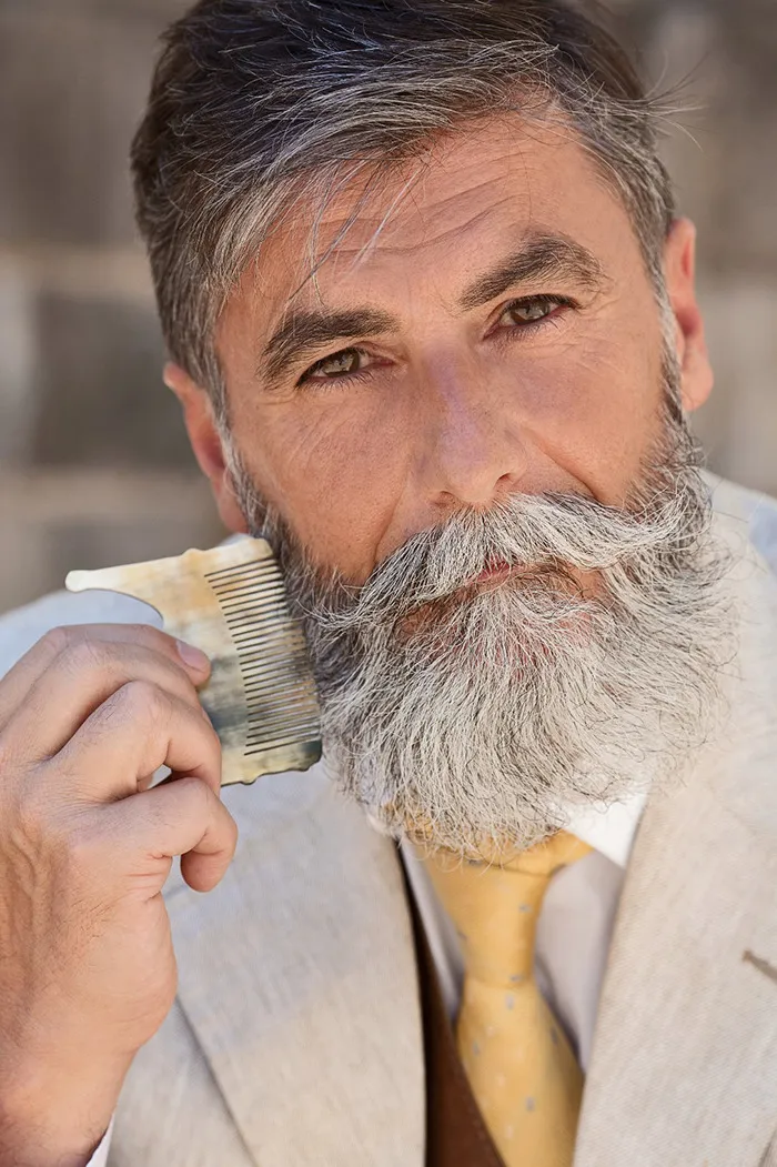 60-Year-Old Man Becomes A Fashion Model After Growing A Beard (23 Pics)