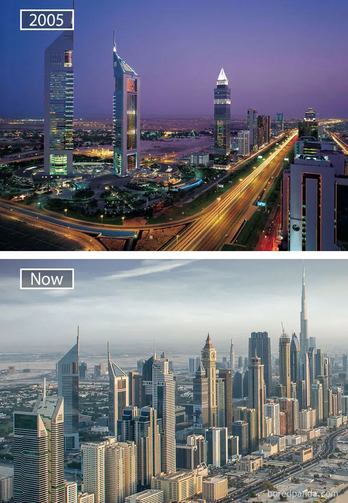 Dubai, United Arab Emirates 2005 And Now