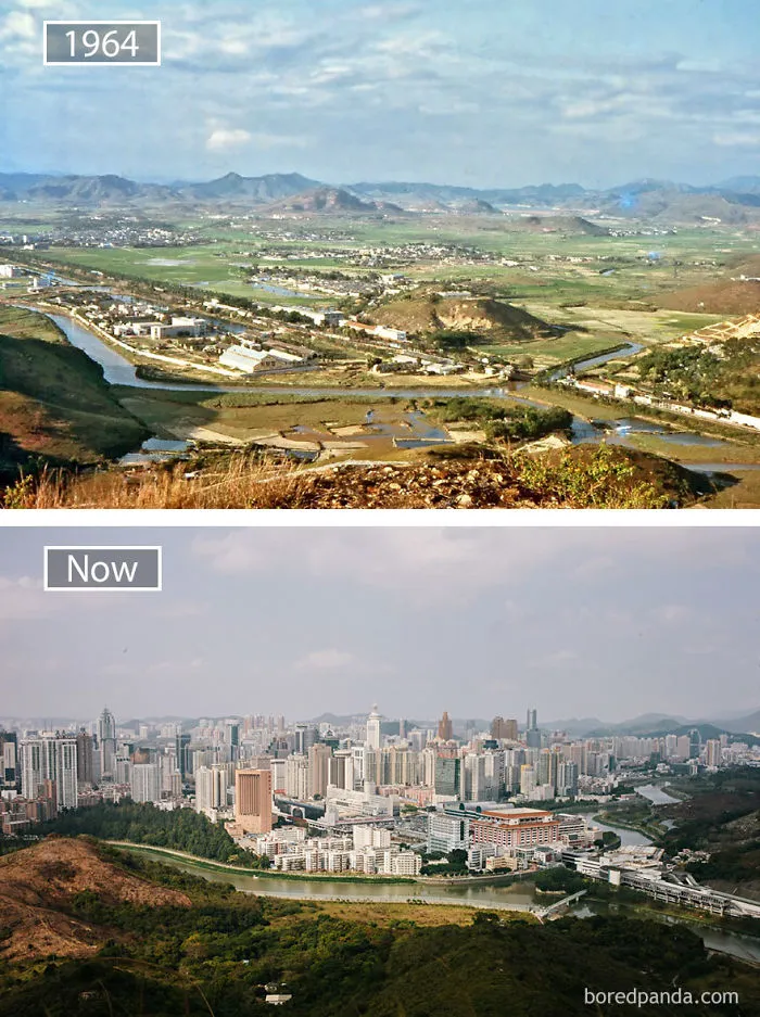 Shenzen, China - 1964 And Now
