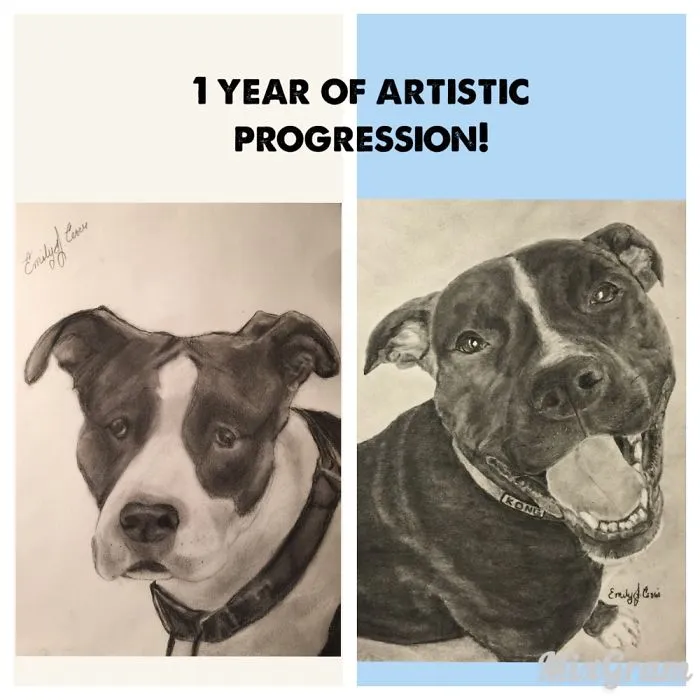 I've Only Recently Started Using Charcoal And I Think I'm Progressing Well!