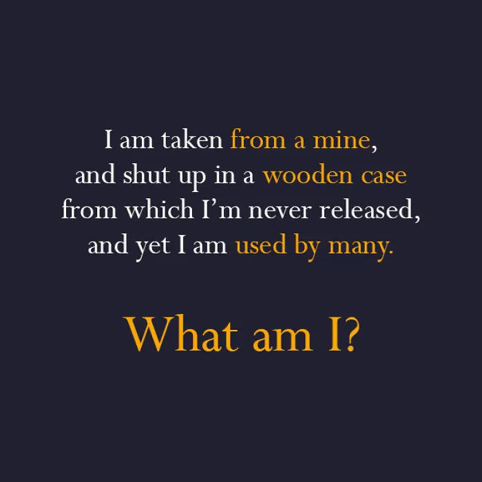 “What Am I” Riddle