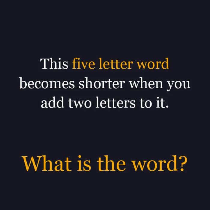 Tricky Riddle