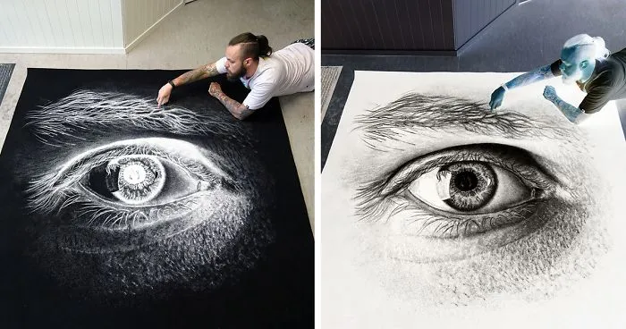 My Salt Drawings Reveal Their True Colors When Inverted