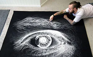 My Salt Drawings Reveal Their True Colors When Inverted