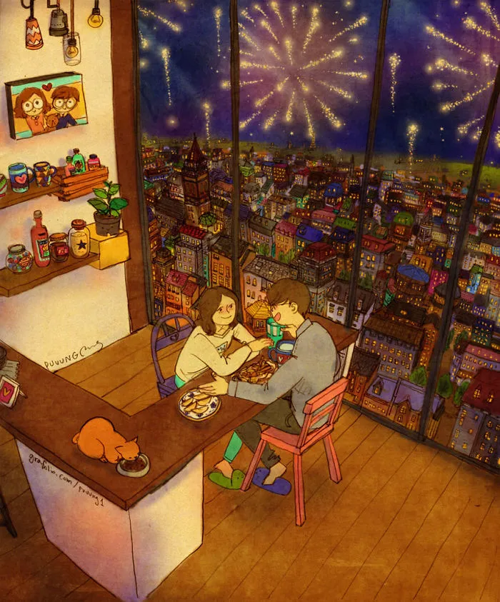 Celebrating New Year's, Just The Two Of You