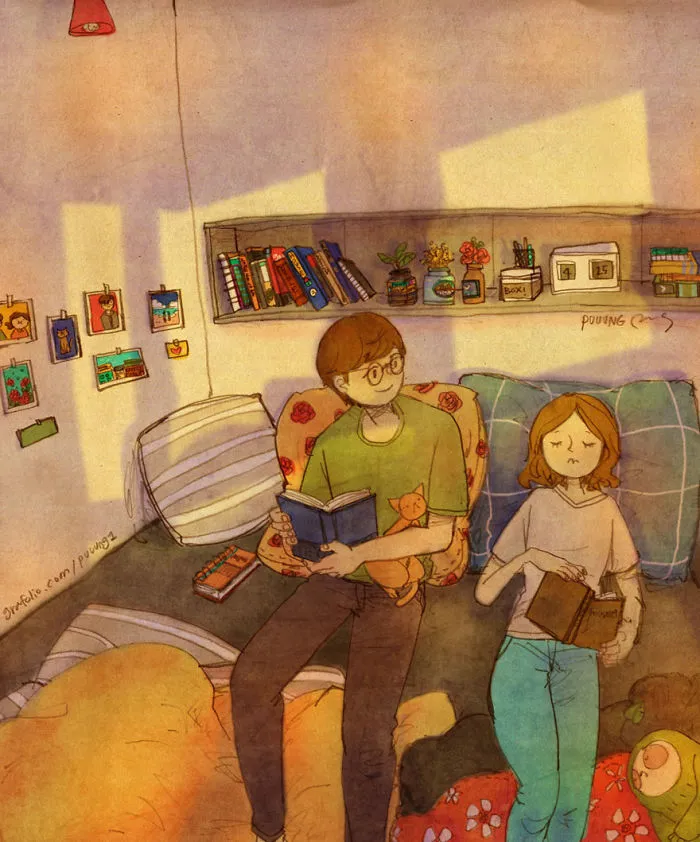 Reading Books Together Until Both Of You Fall Asleep