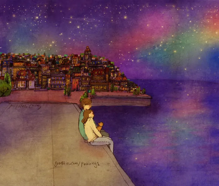 Watching The Sea At Night