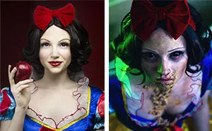 Glam & Gore: Self-Taught Artist Shows The Fate Of Disney Princesses And Pop Icons